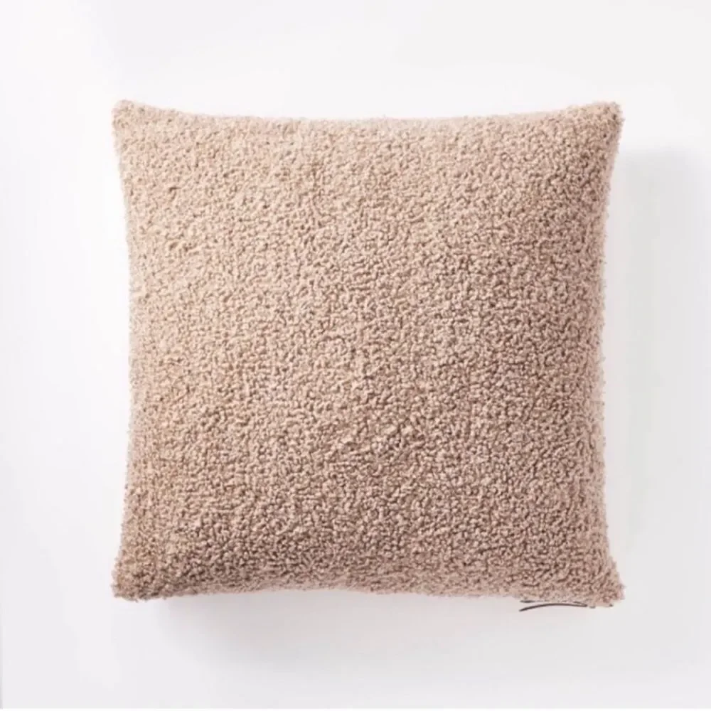Threshold Studio McGee Faux Fur Cream Pillow Covers (2)